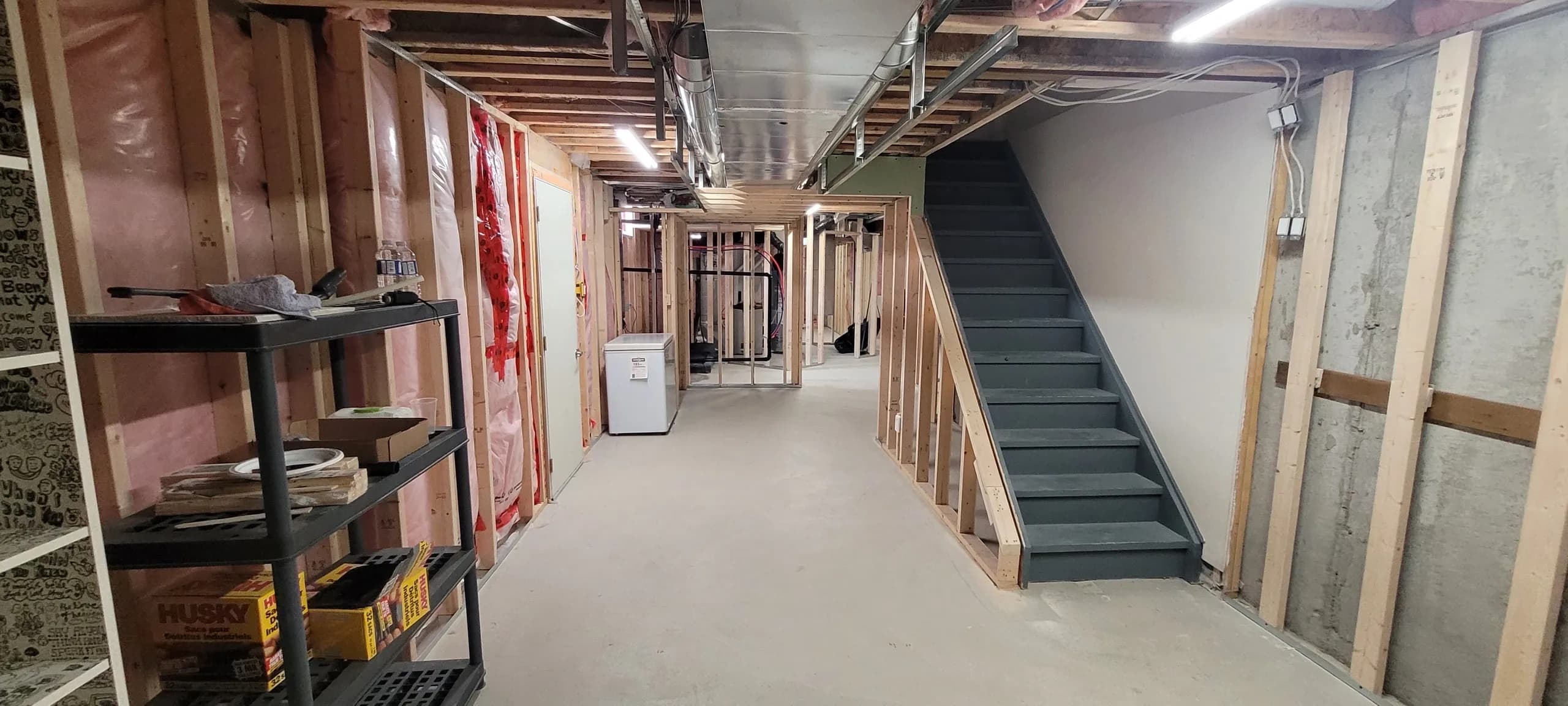 Basement Renovation before renovation