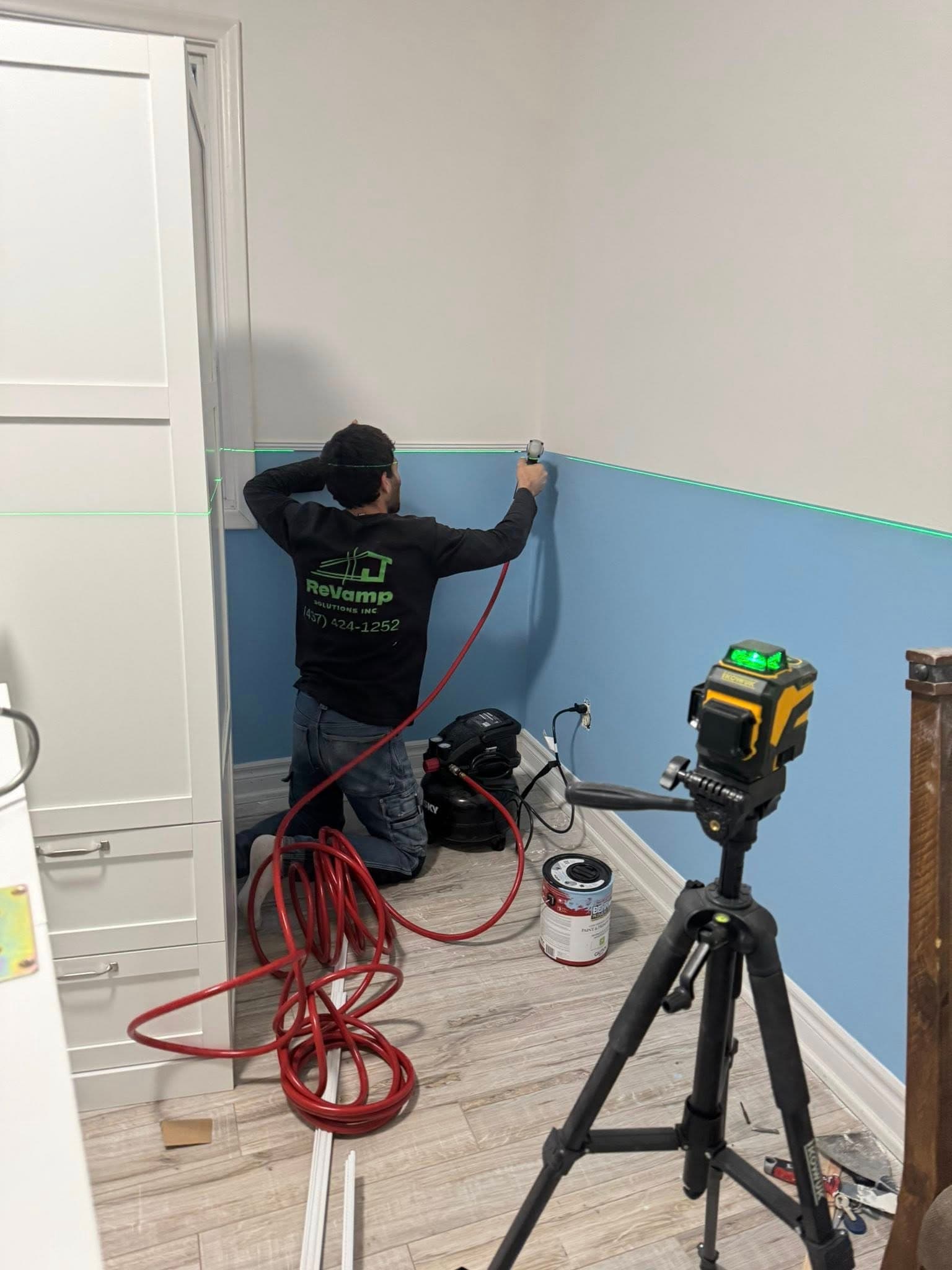 Revamp Solutions team working on renovation project